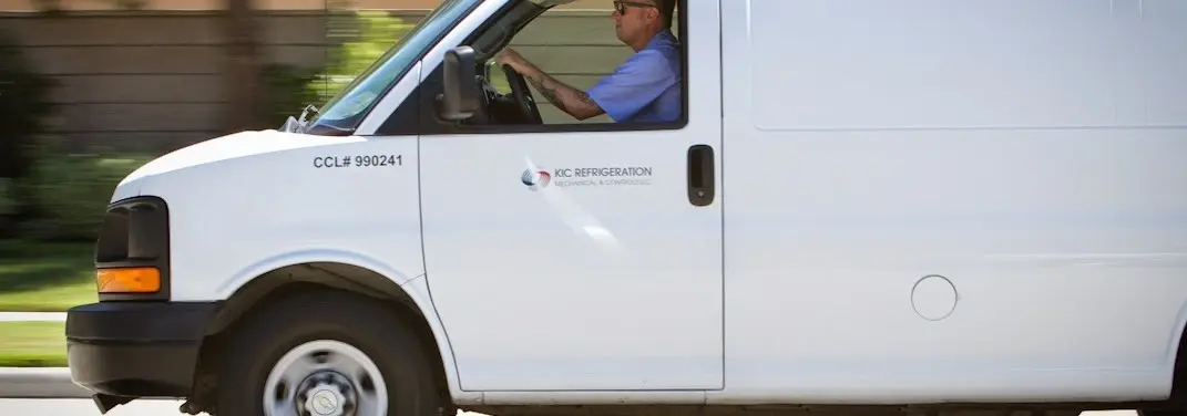 KIC Refrigeration service vehicle serving Castaic area