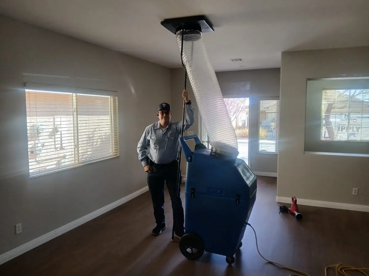 Professional Dryer Vent Cleaning work inside a Castaic home